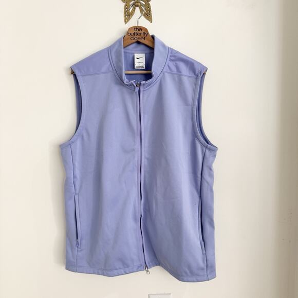 Nike Lavender Full Zip Therma-Fit Golf Vest Size Large 2-4984 - Picture 1 of 4